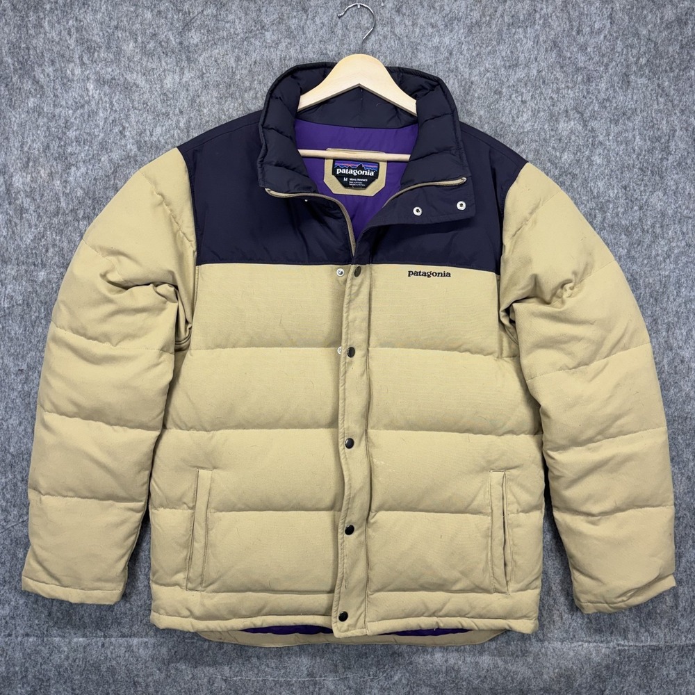 Patagonia Bivy Down Jacket Men's‎ Medium Tan 28320